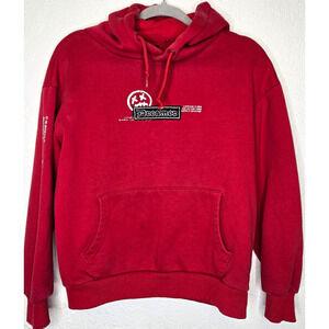 Noizz Mania Hoodie Boys XL Red Dreamer Embroidered Streetwear Skate Sweatshirt